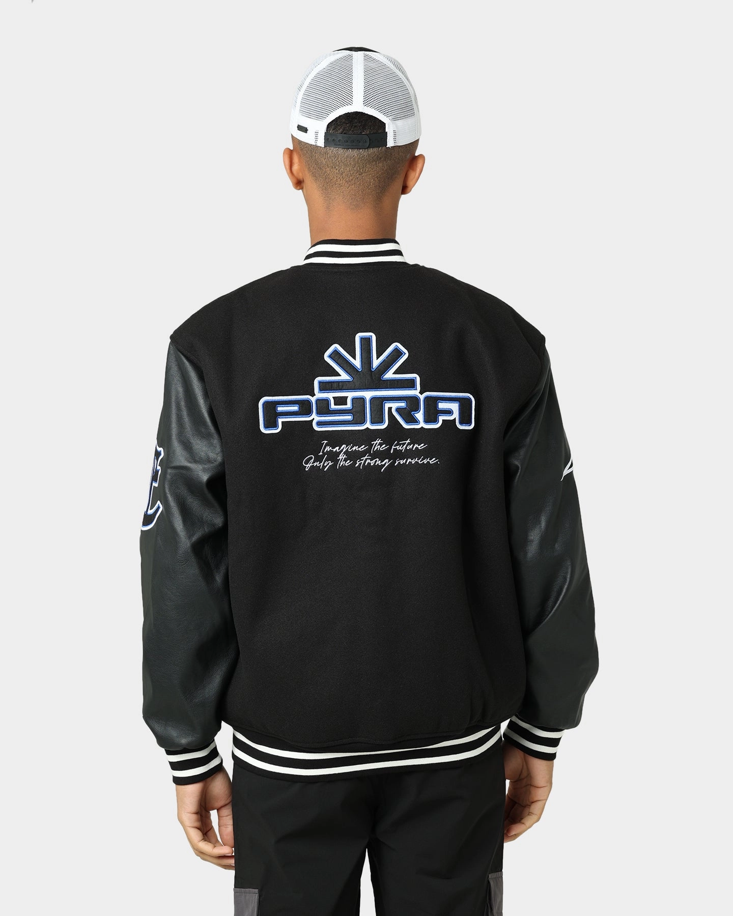 Snag Free Zippers Pyra Imagine Varsity Jacket Black/Blue