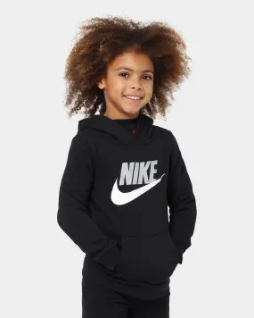 Flexible Cuff DualZipper Nike Kids' Club HBR Pullover Hoodie Black