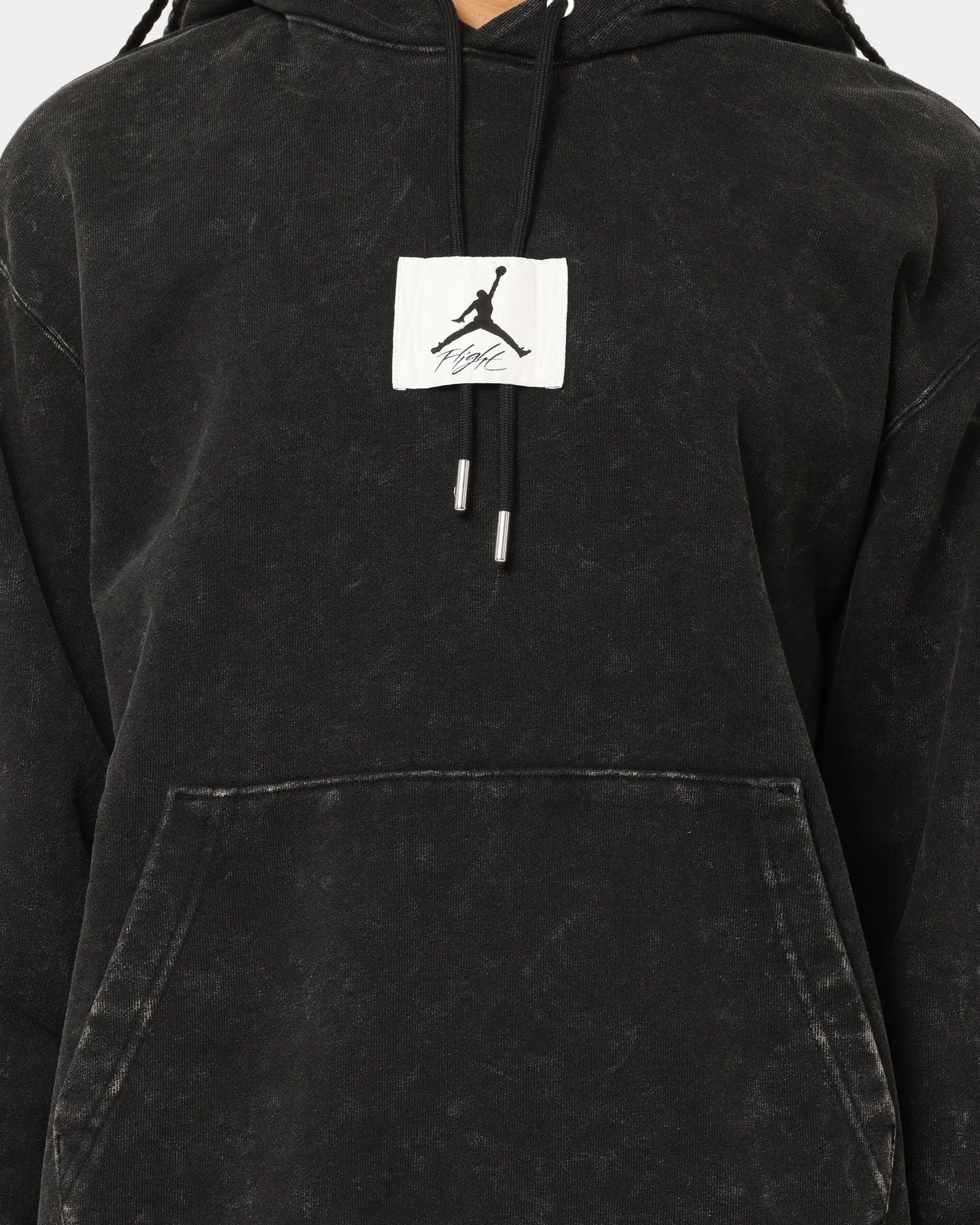 Jordan Essential Statement Washed Fleece Hoodie Black Meditation