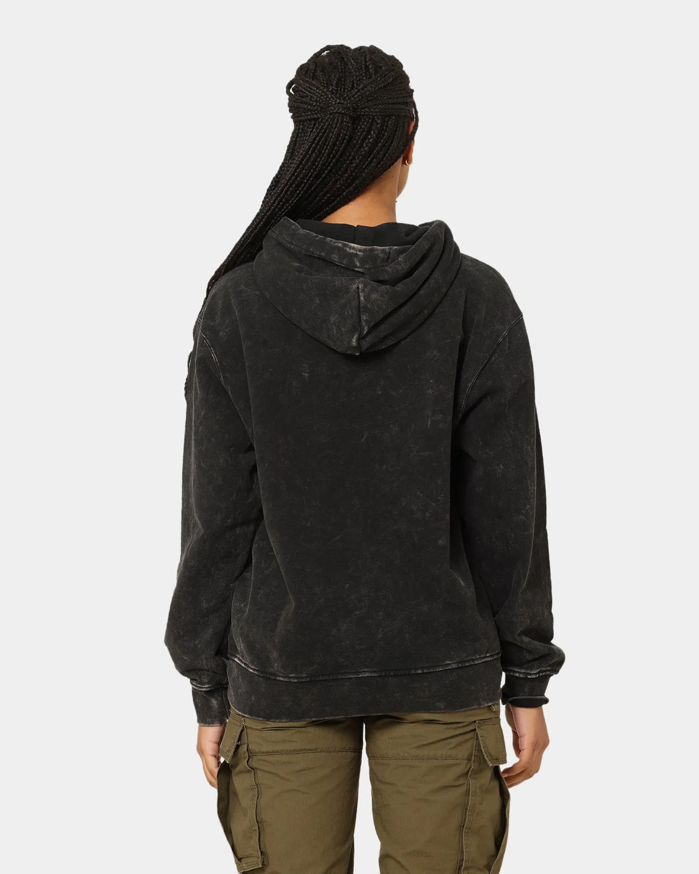Jordan Essential Statement Washed Fleece Hoodie Black rural people