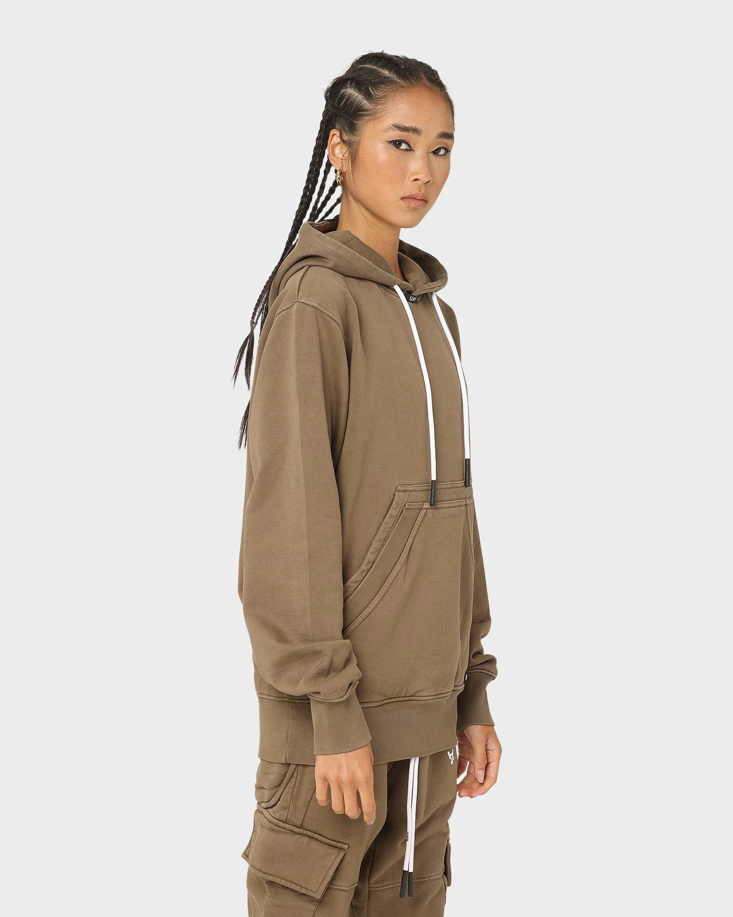 The Anti Order Anti Essential Hoodie Vintage Brown Detachable Hood size - inclusive