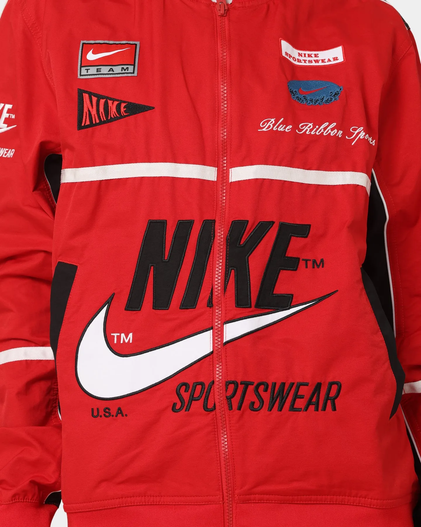 Cosmetics Contacts Nike Sportswear Mercato Woven Bomber Jacket University Red/Black/White