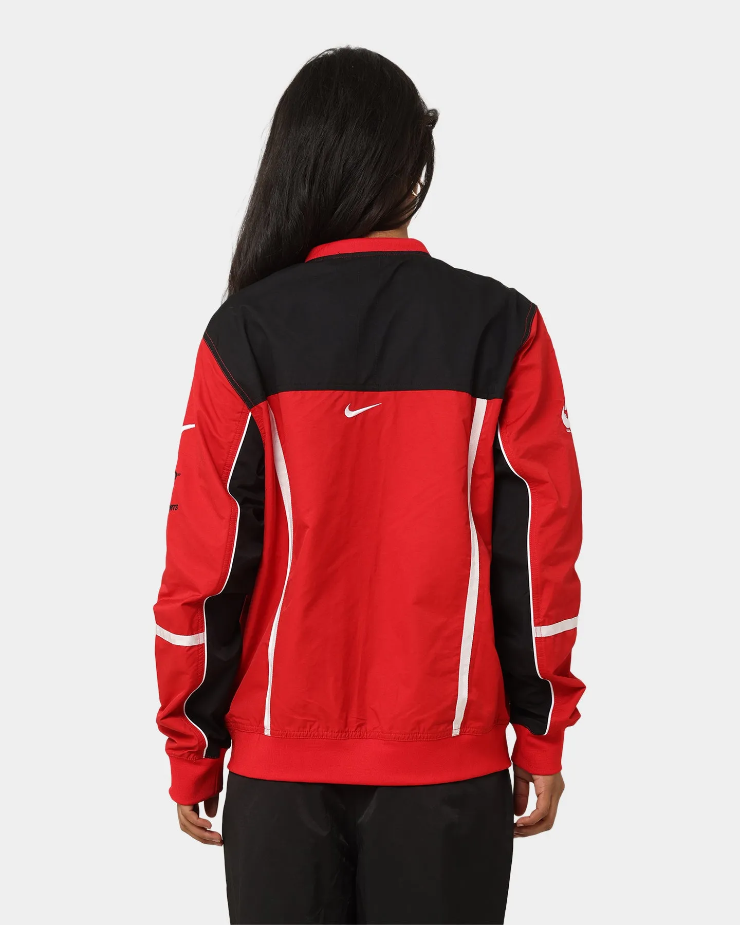 Silk Nike Sportswear Mercato Woven Bomber Jacket University Red/Black/White