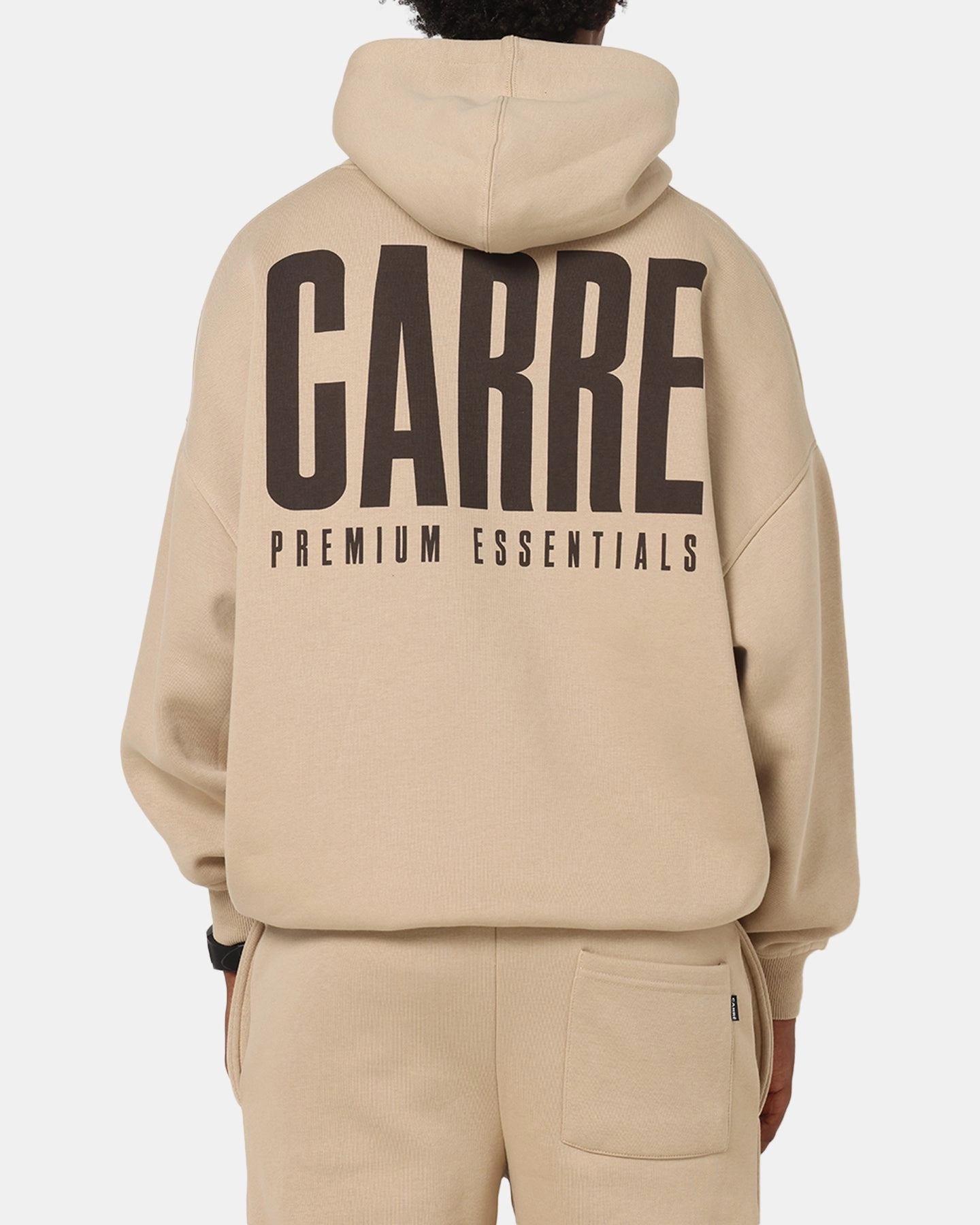 Carre Premium Essentials Hoodie Light Brown Anti-pill Rain Safe