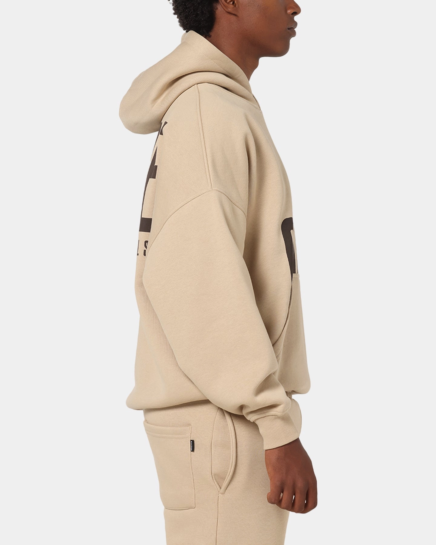 countryside Carre Premium Essentials Hoodie Light Brown