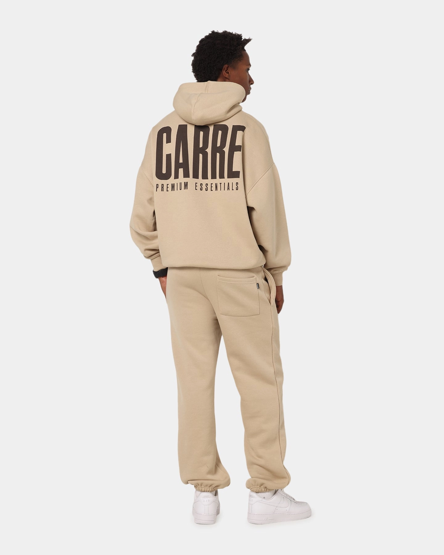 Carre Premium Essentials Hoodie Light Brown Anti Pilling Certificate