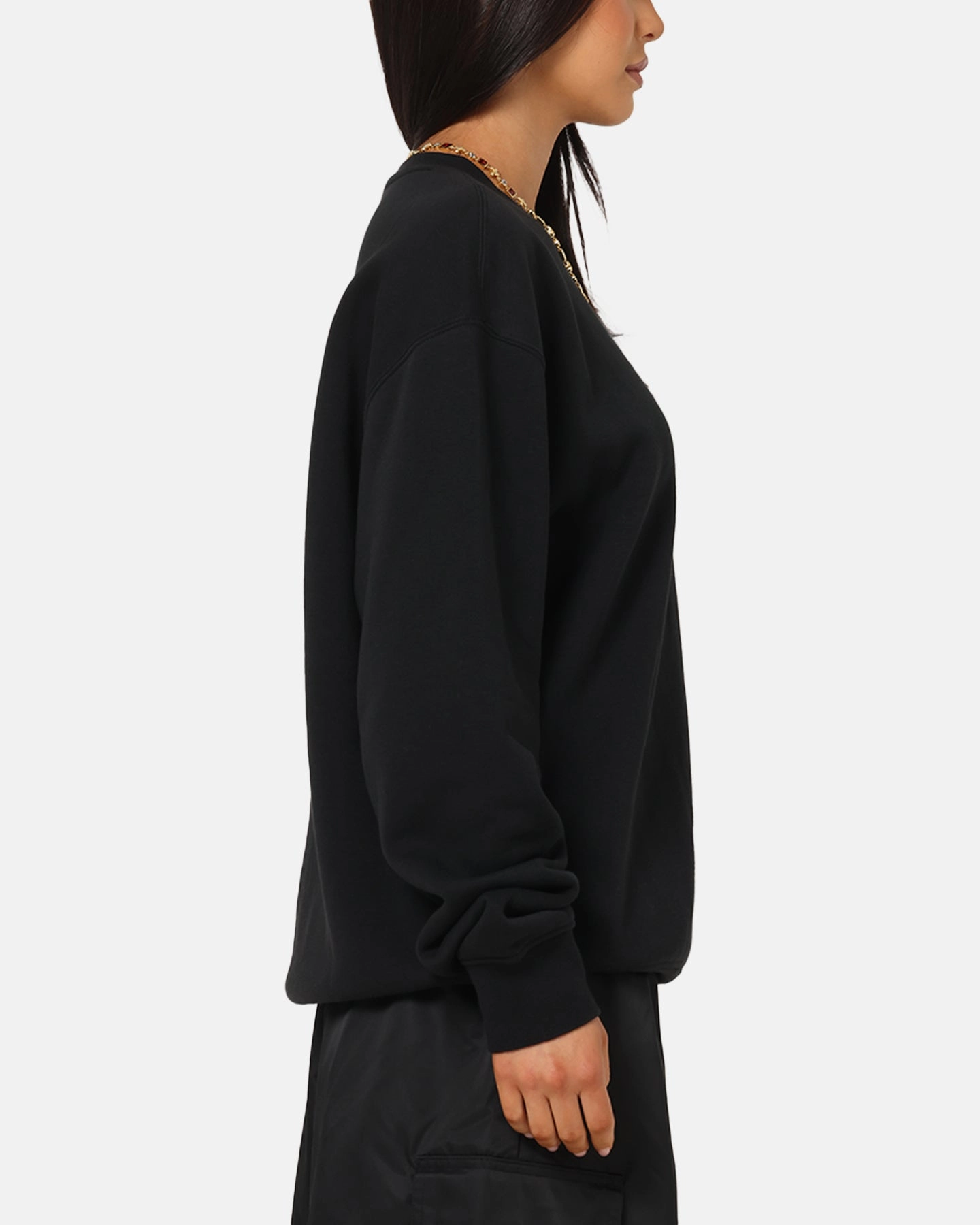 Chilly Wardrobe Jordan Brooklyn Fleece Crewneck Black/White