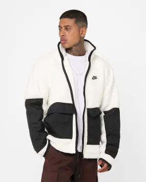 Fashionable Outerwear Nike Sportswear Sherpa Jacket Sail/Black/Black