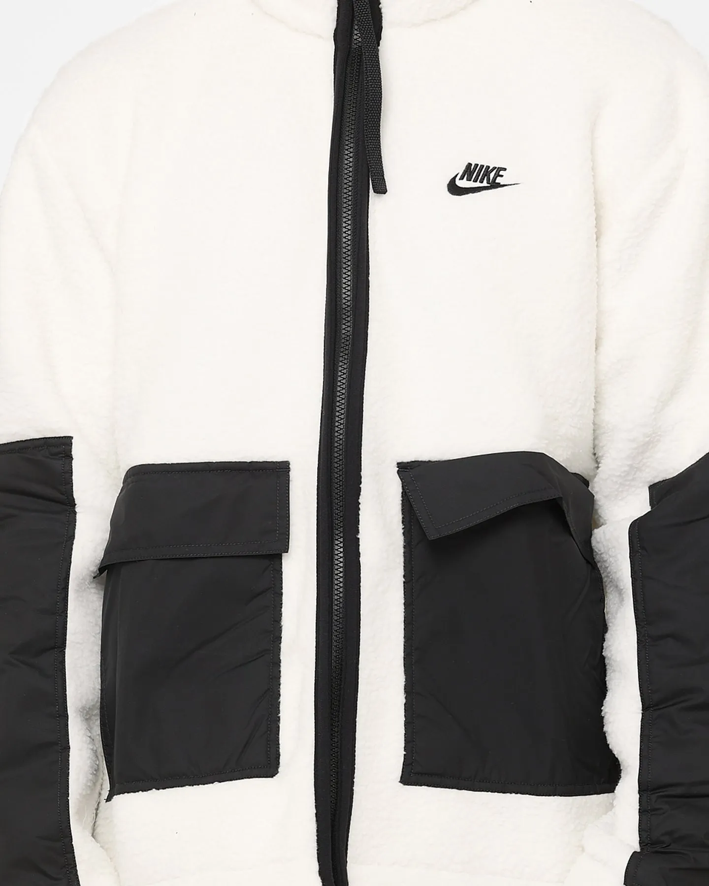 Nike Sportswear Sherpa Jacket Sail/Black/Black Multi Seasonal