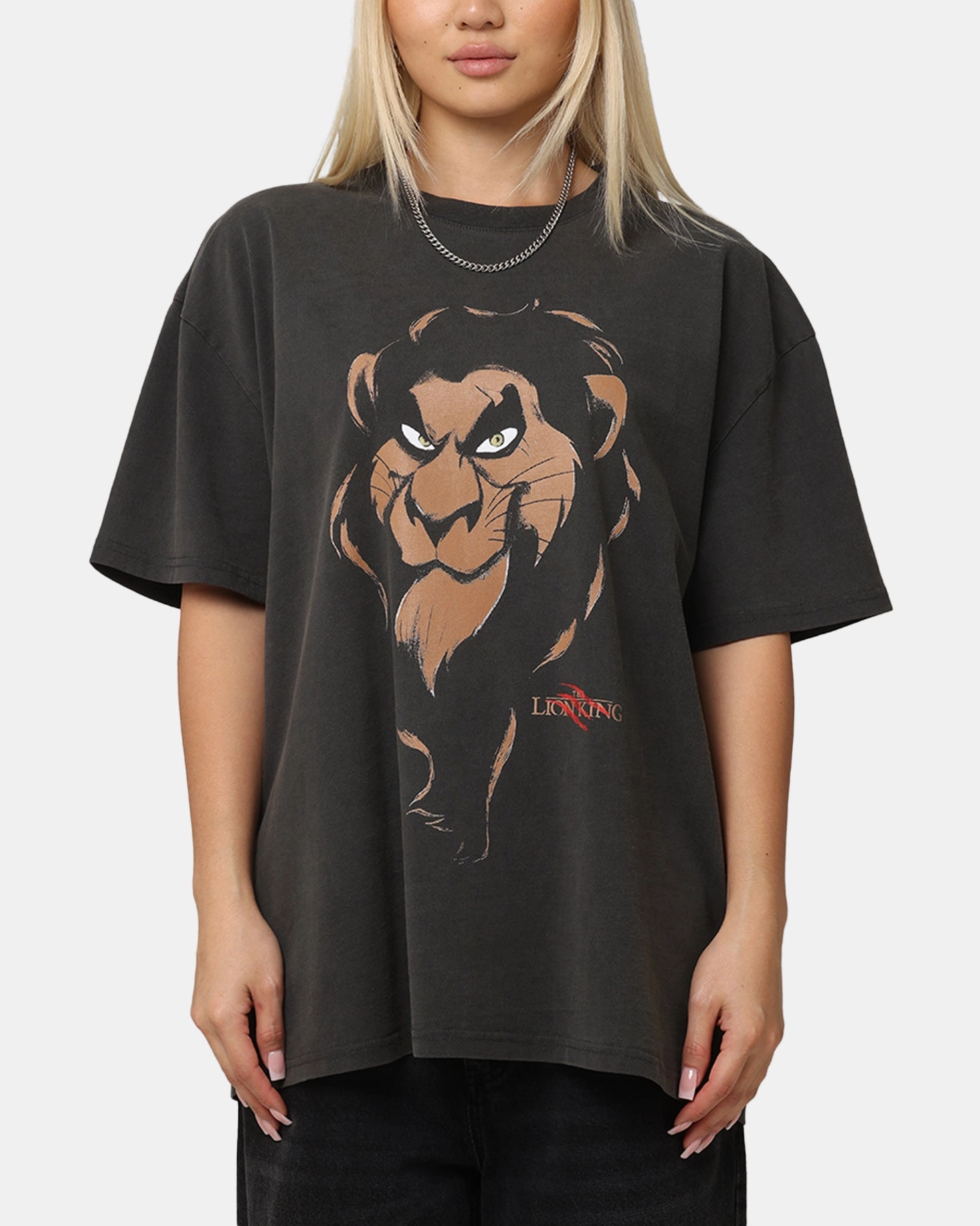 Moisture Wicking Technology American Thrift Disney The Lion King Scar Heavyweight T-Shirt Black Wash