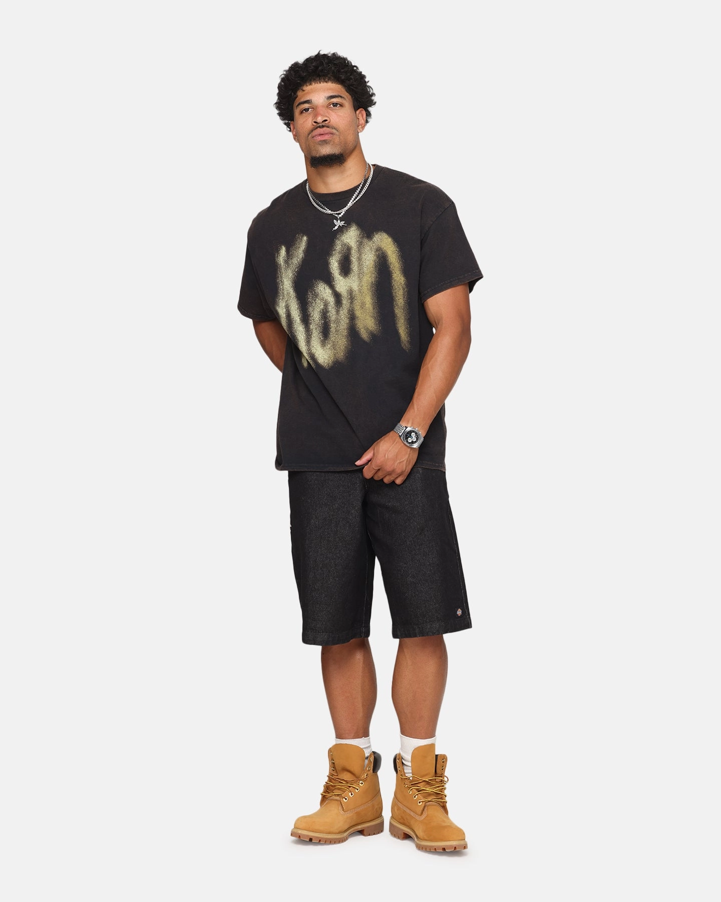 Korn Logo Noise T-Shirt Black Vintage birthday party Modern Wear