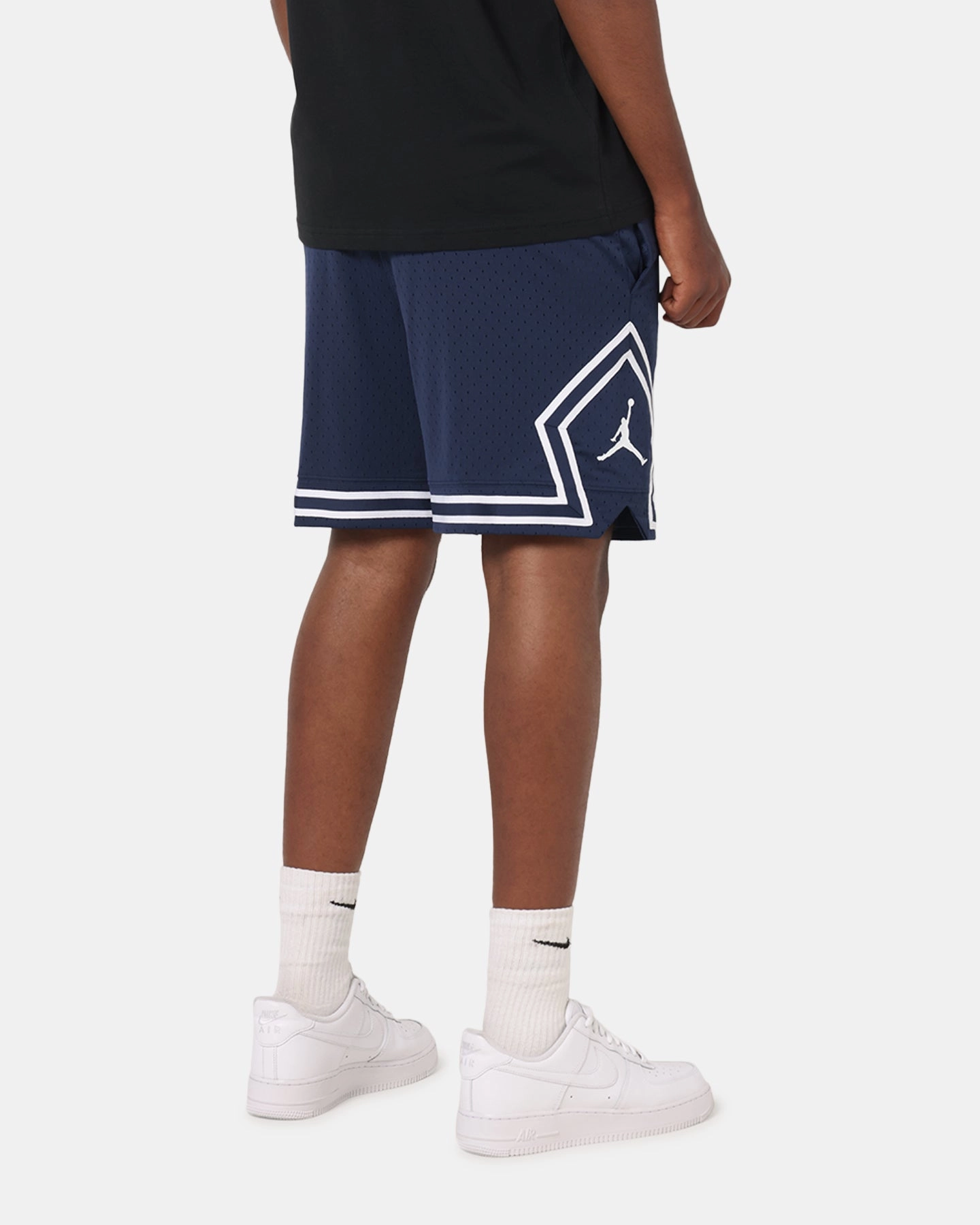 Jordan Dri-FIT Sport Diamond Shorts Midnight Navy/White striped shorts Non Irritating Seams