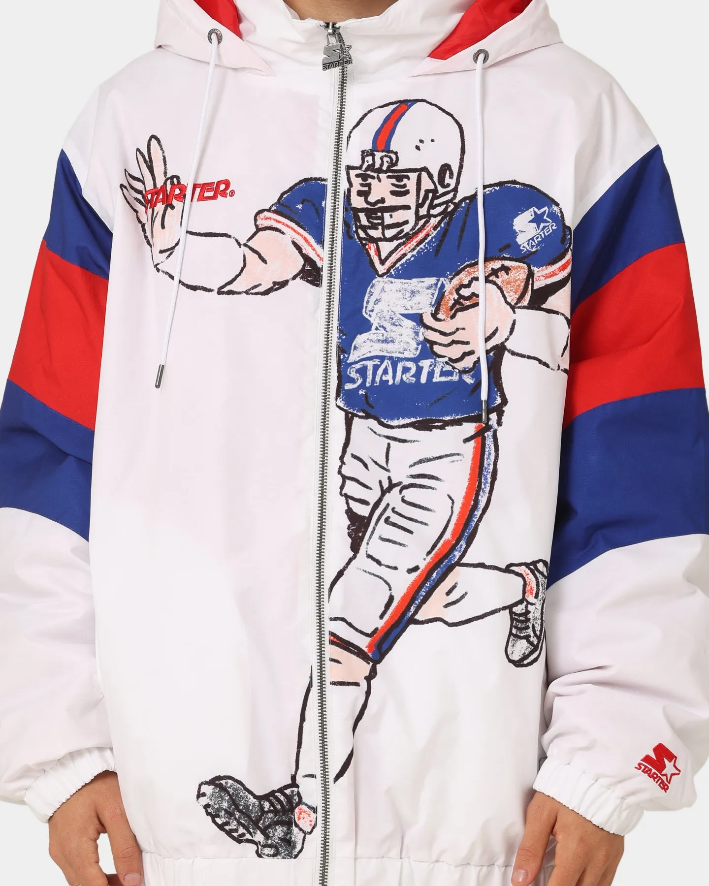 Performance Wear Starter Big Football Jacket White