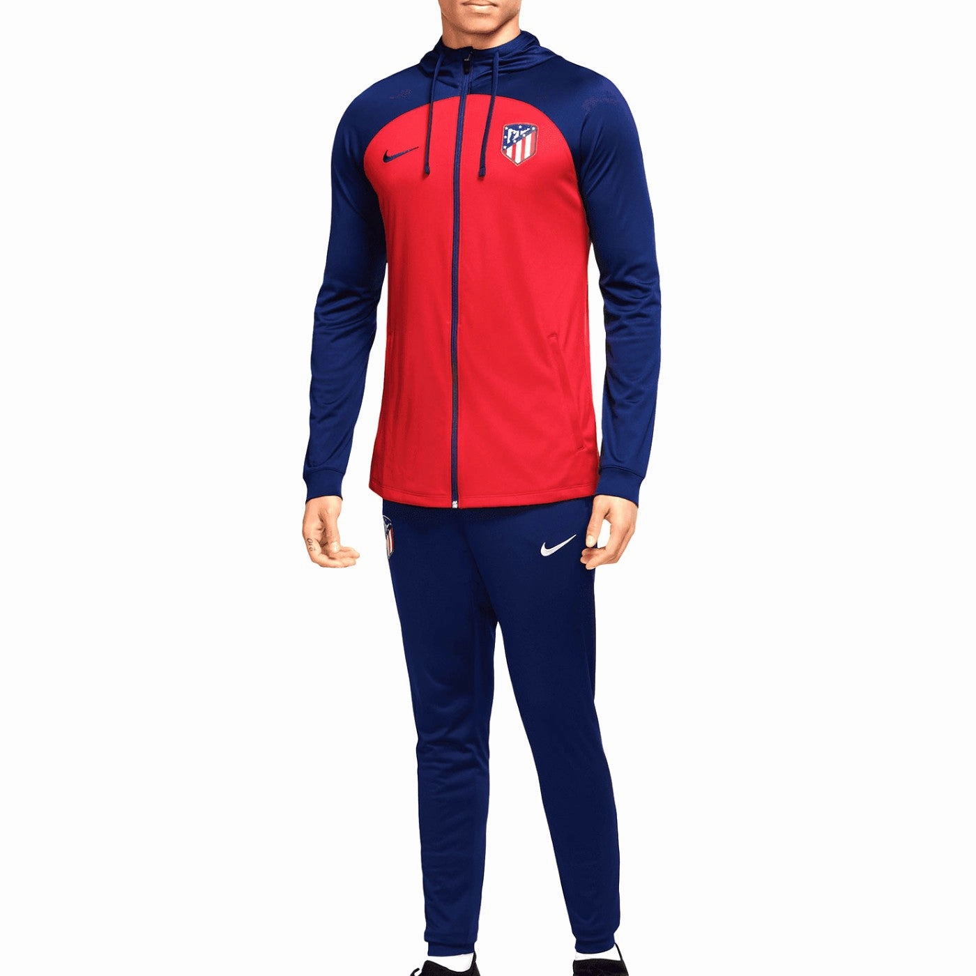 Atletico Madrid hooded training presentation tracksuit 2023/24 - Nike Recyclable polish