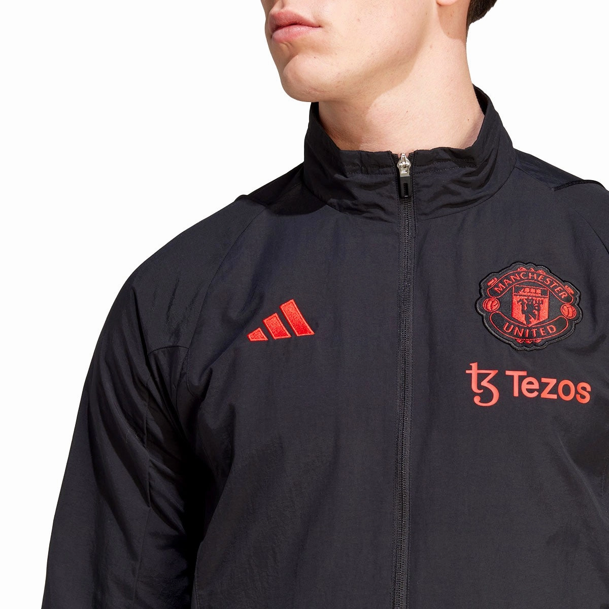 bowling LightweightLayeringSystem Manchester United black training presentation tracksuit 2023/24 - Adidas
