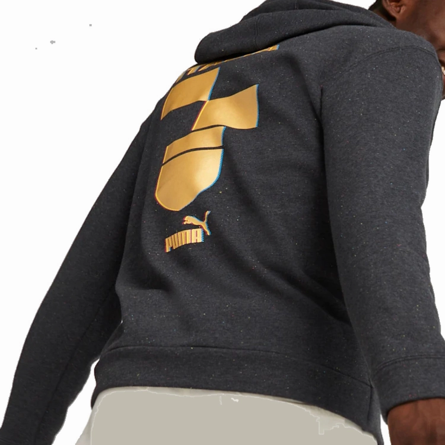 workmanship Italy dark grey Casual Fans hooded presentation tracksuit 2022/23 - Puma