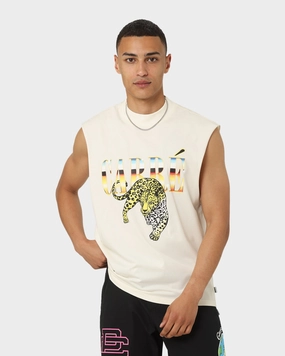 NoSideSeams Carr?? Leo Retro Muscle T-Shirt White