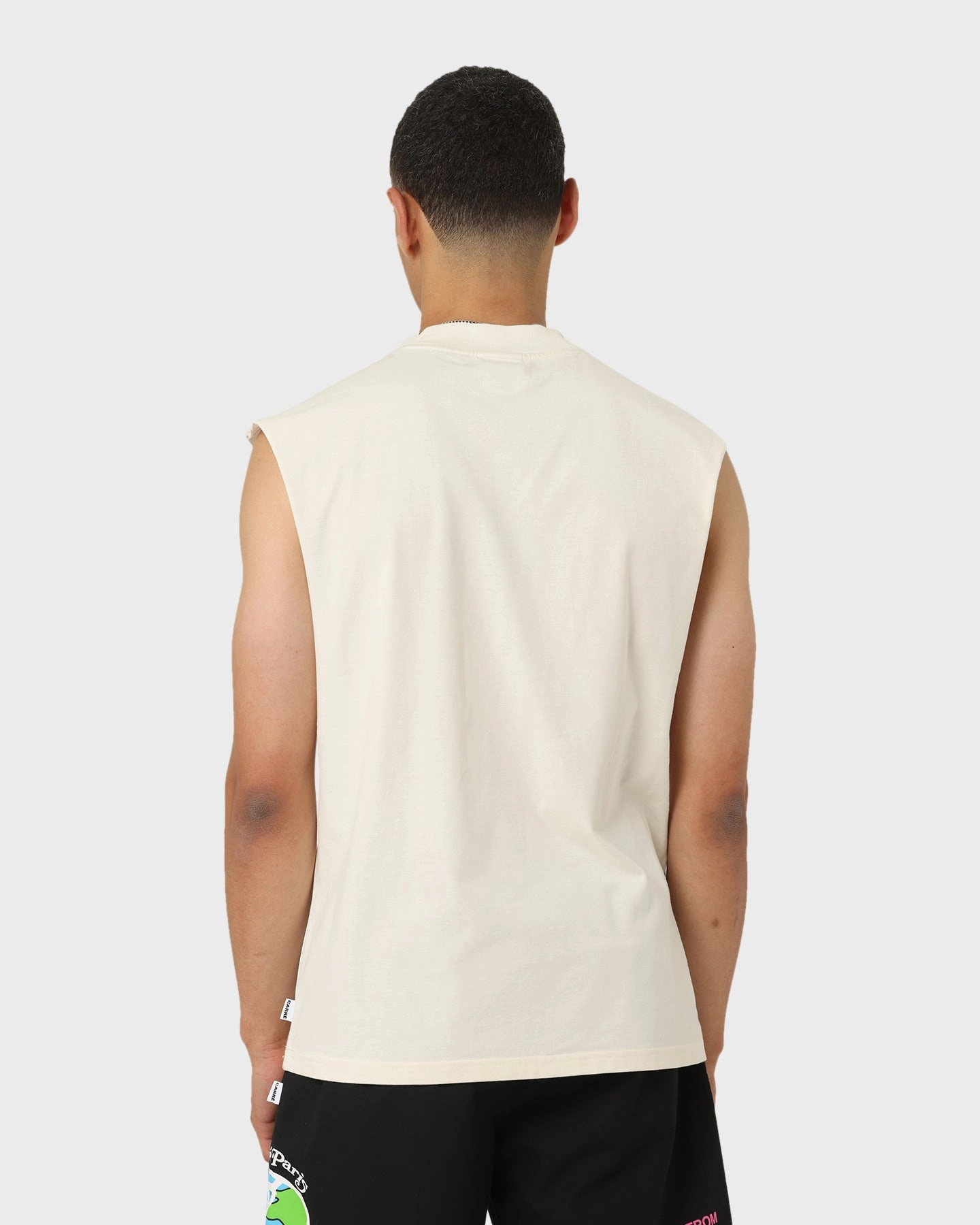 Carr?? Leo Retro Muscle T-Shirt White Breathable Wearable