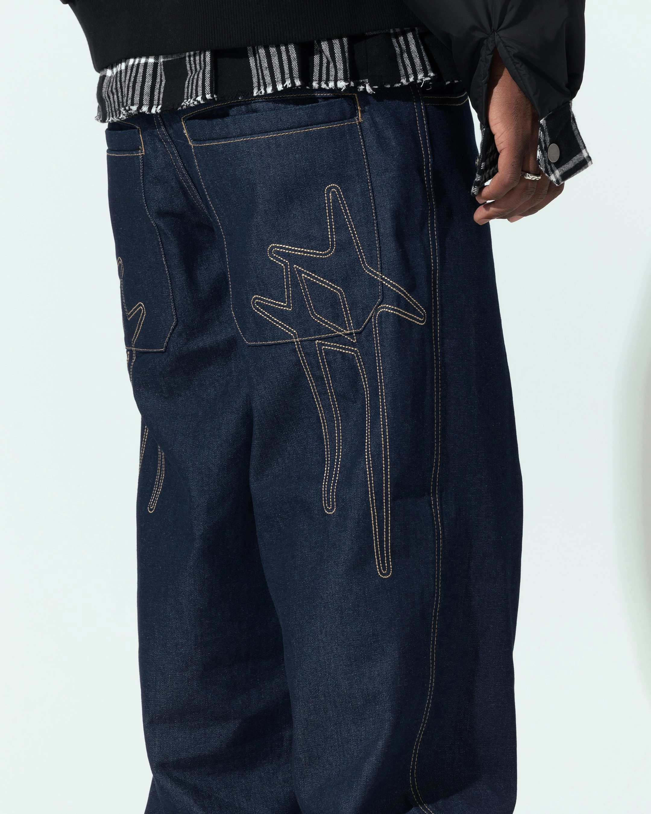 Loiter Star Born Jeans Raw Indigo Hip Friendly Pockets Functional Style