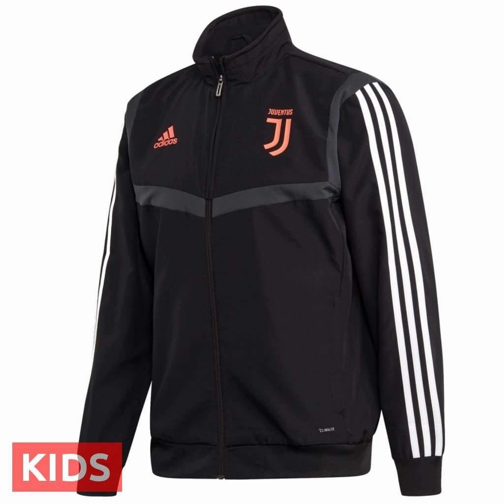 Kids - Juventus black presentation Soccer tracksuit 2019/20 - Adidas SweatActivatedCooling Compression Fit Design