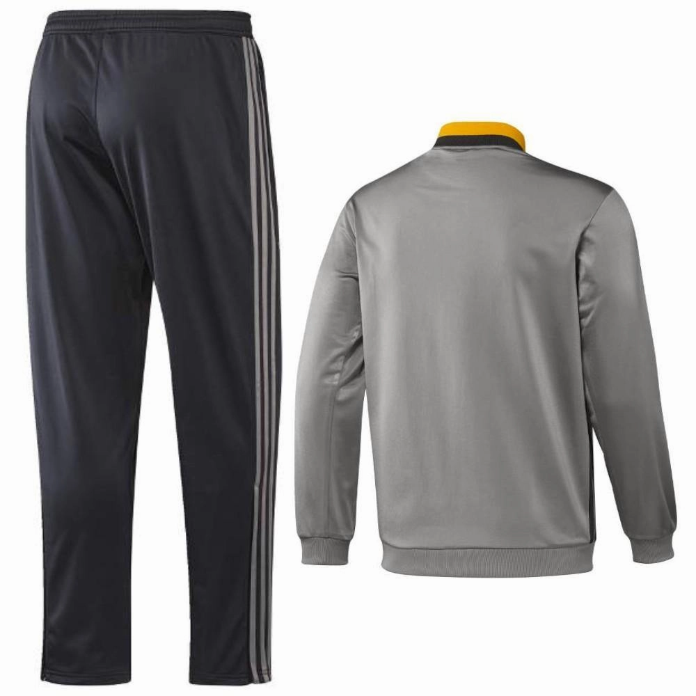 Juventus Grey Training Soccer Tracksuit 2016/17 - Adidas FrictionReduced Lining