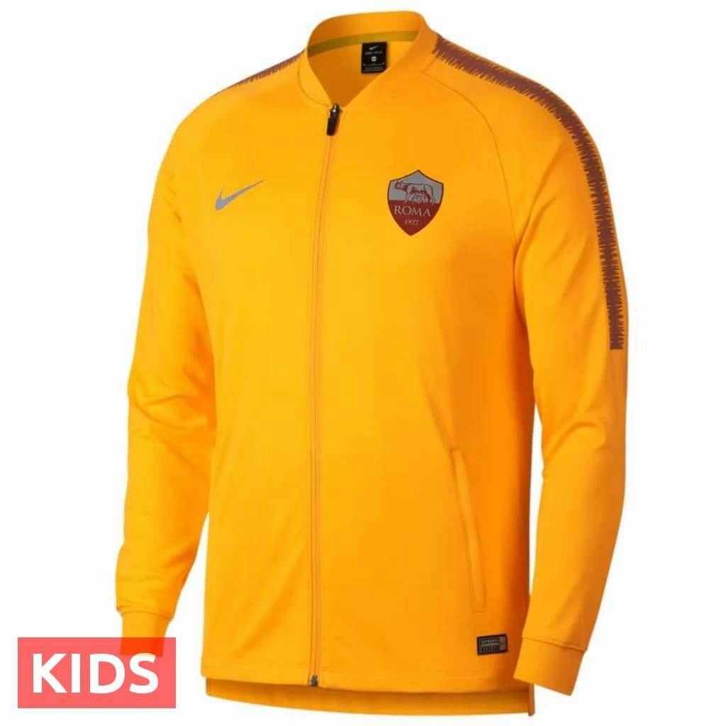 Kids - AS Roma UCL presentation soccer tracksuit 2018/19 - Nike Personality Abrasion Free Lining