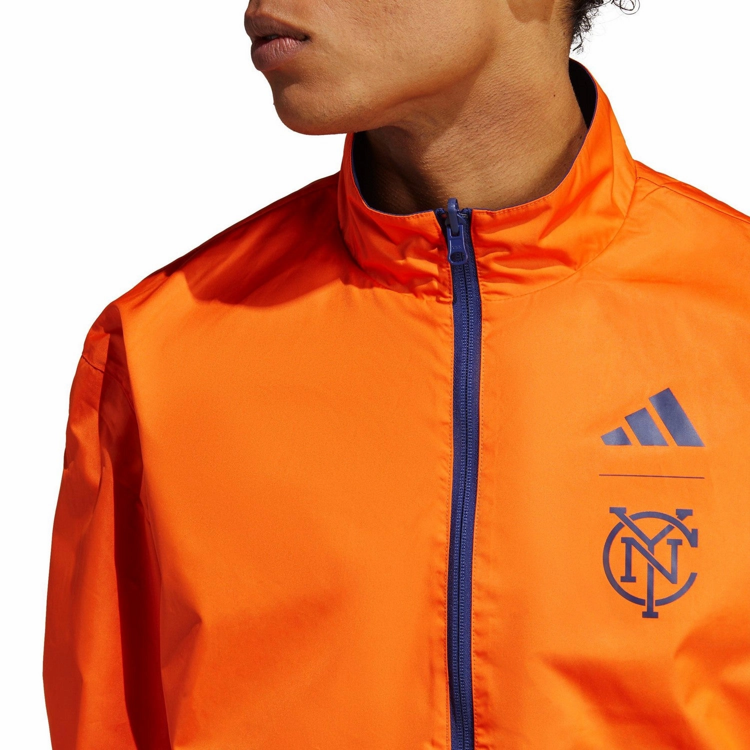 Sporty Look Stylish performance New York City FC pre-match presentation Soccer jacket 2023 - Adidas