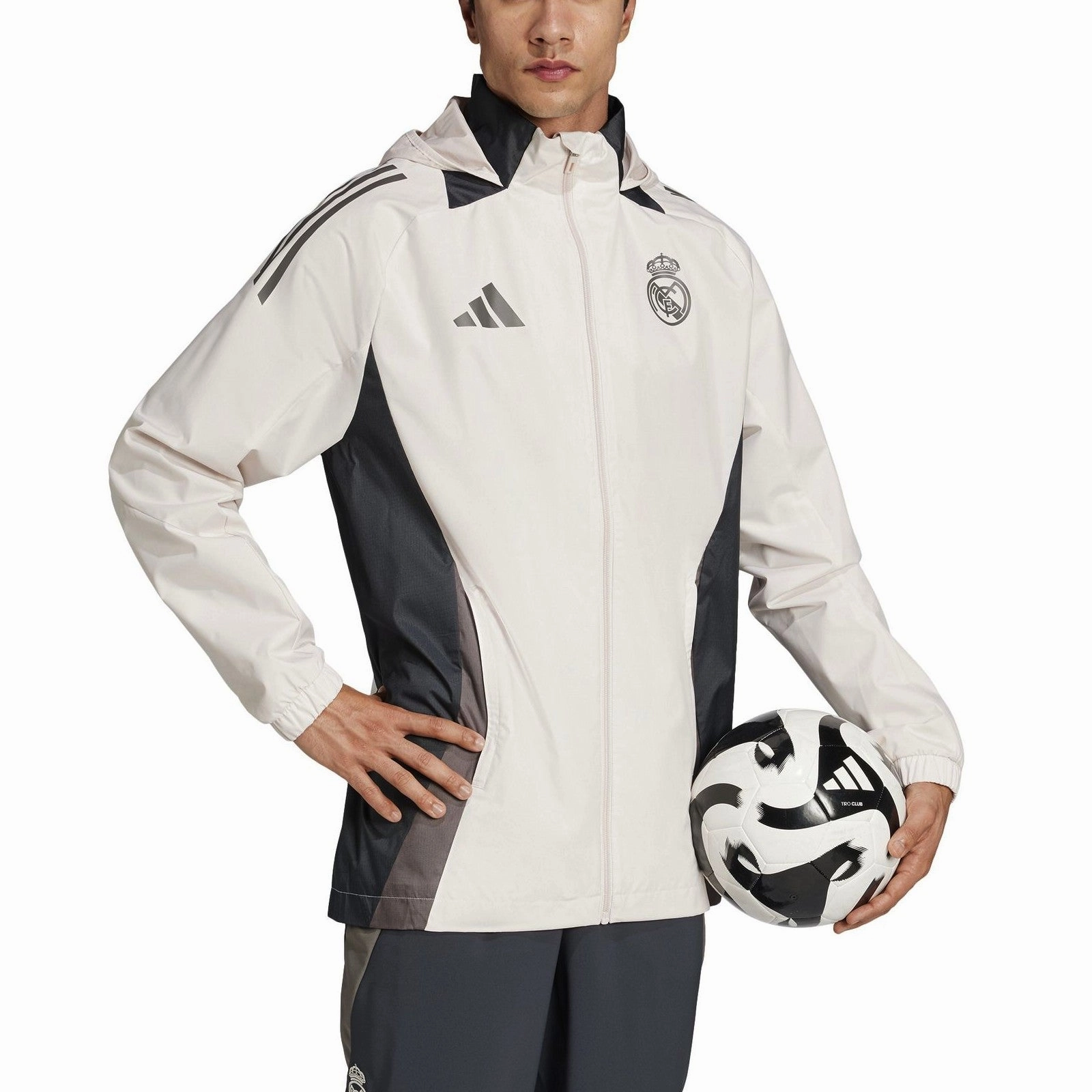 Endurance Apparel Real Madrid UCL soccer training rain jacket 2024/25 - Adidas