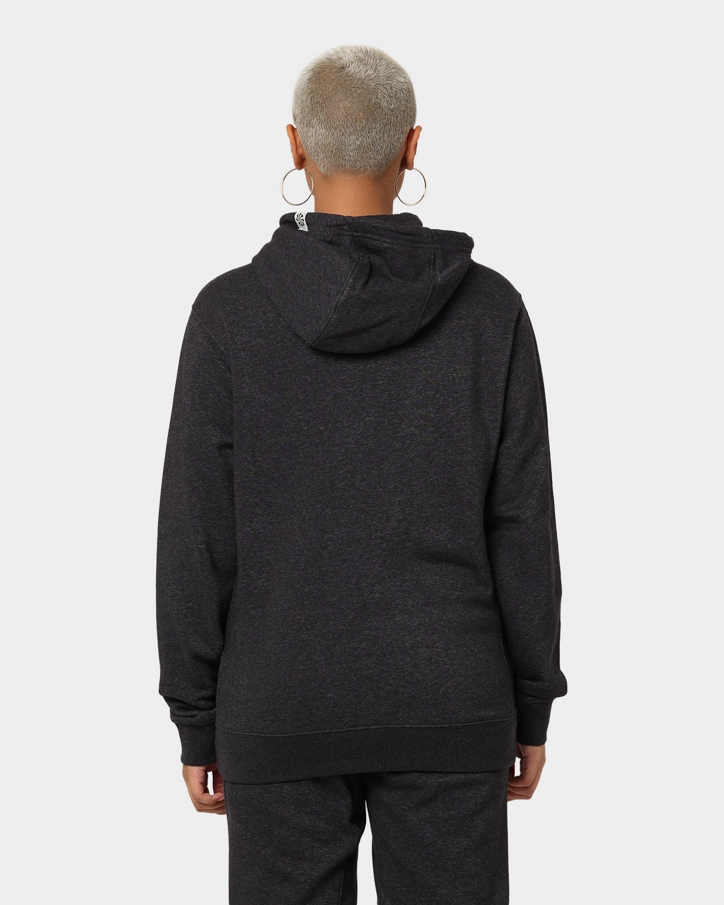 Nike Sportswear Fleece Pullover Hoodie Black/White Suggest Solid Color