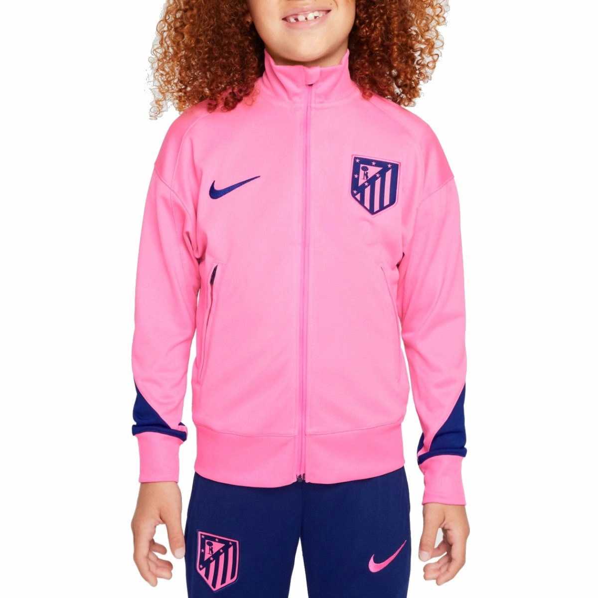 Breathable NonBinding Waist Kids - Atletico Madrid UCL presentation soccer tracksuit 2024/25 - Nike