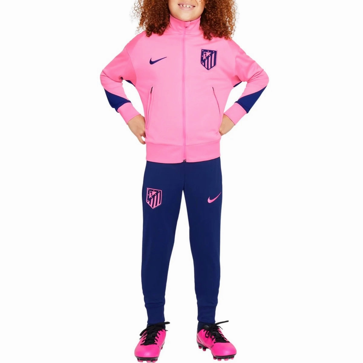 Kids - Atletico Madrid UCL presentation soccer tracksuit 2024/25 - Nike trade show