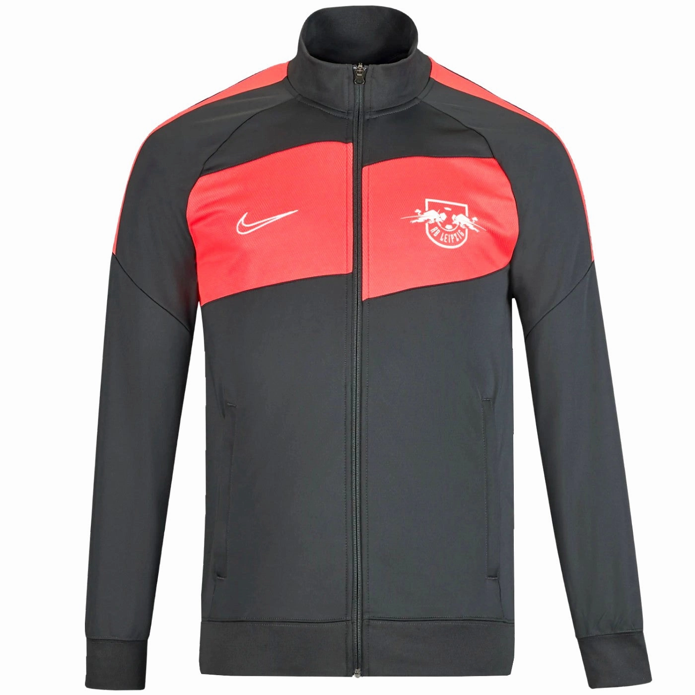 Red Bull Leipzig training presentation soccer jacket 2020/21 - Nike Abrasion Proof Toe Cap snap closure
