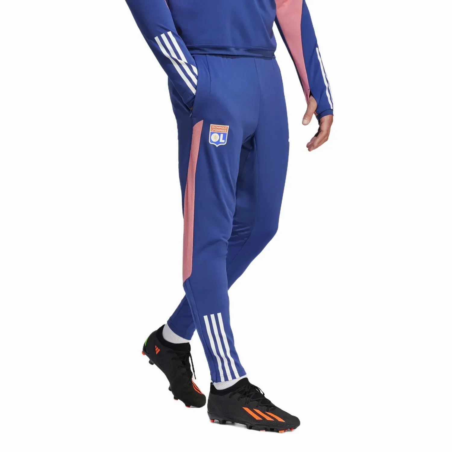 Olympique Lyon hooded training technical tracksuit 2023/24 - Adidas Biomechanical Fit Analysis