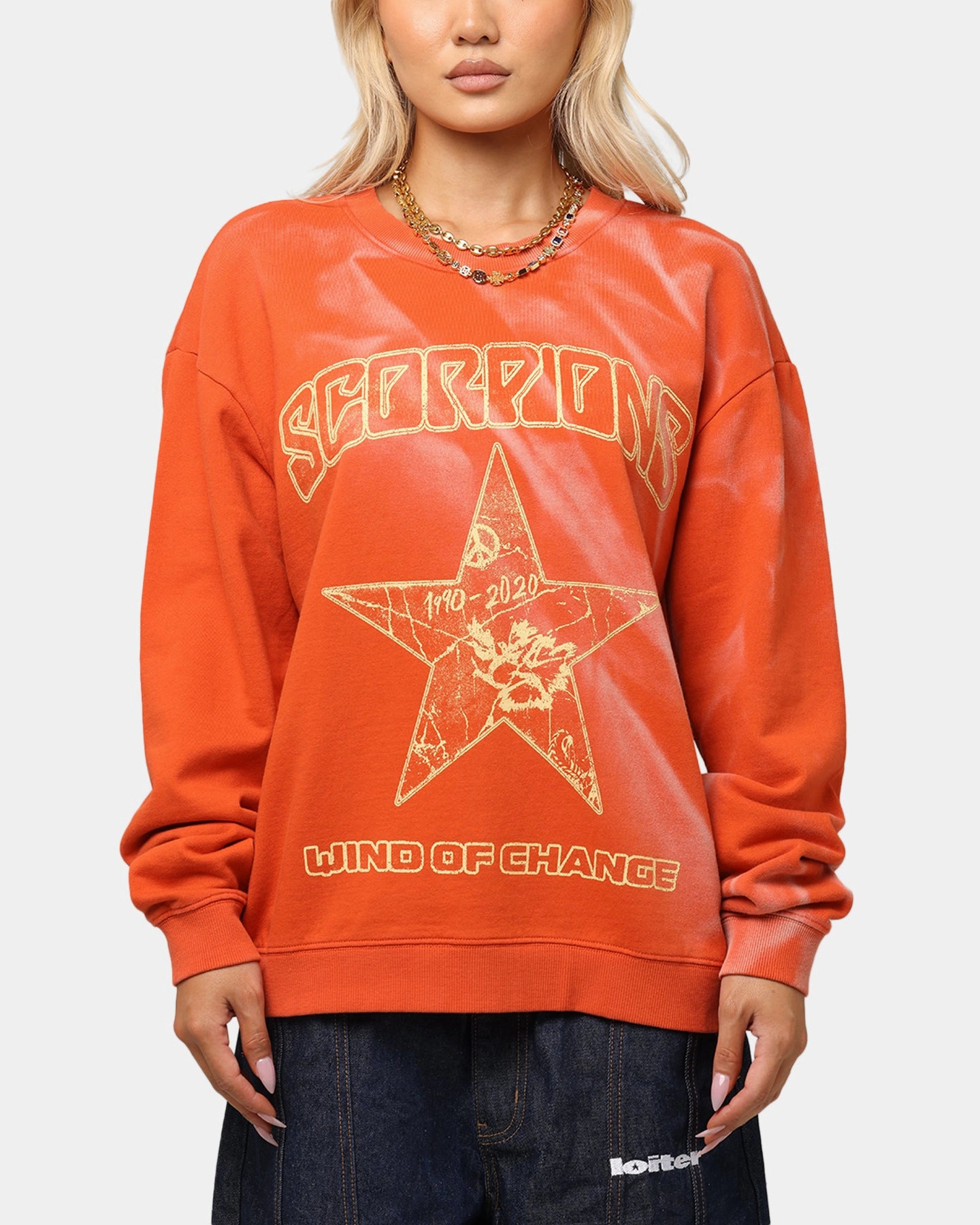 Winter Wearable Scorpions Scropion Crewneck Red