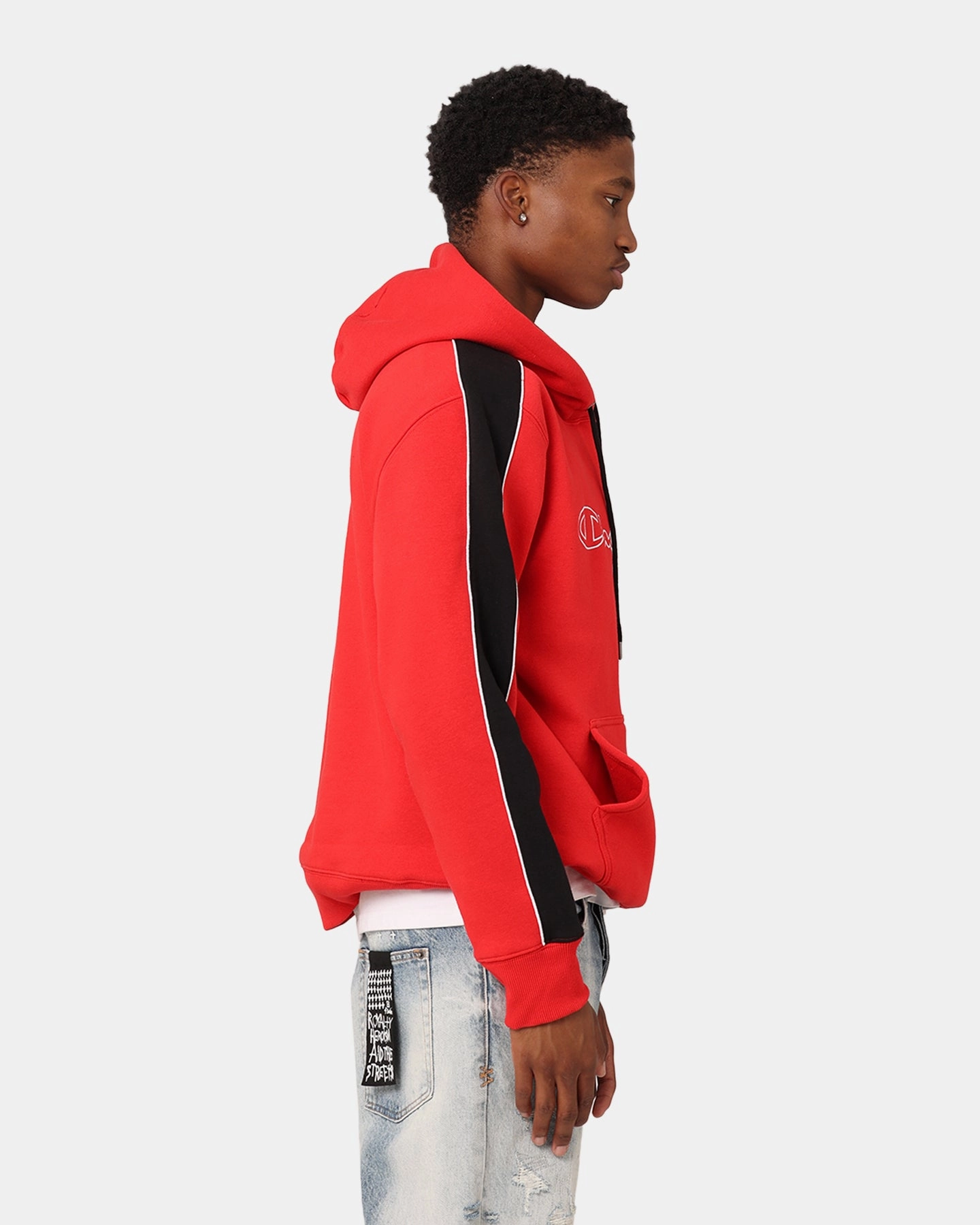 Champion Rochester City Hoodie Black/Scarlet Street Ready Describe
