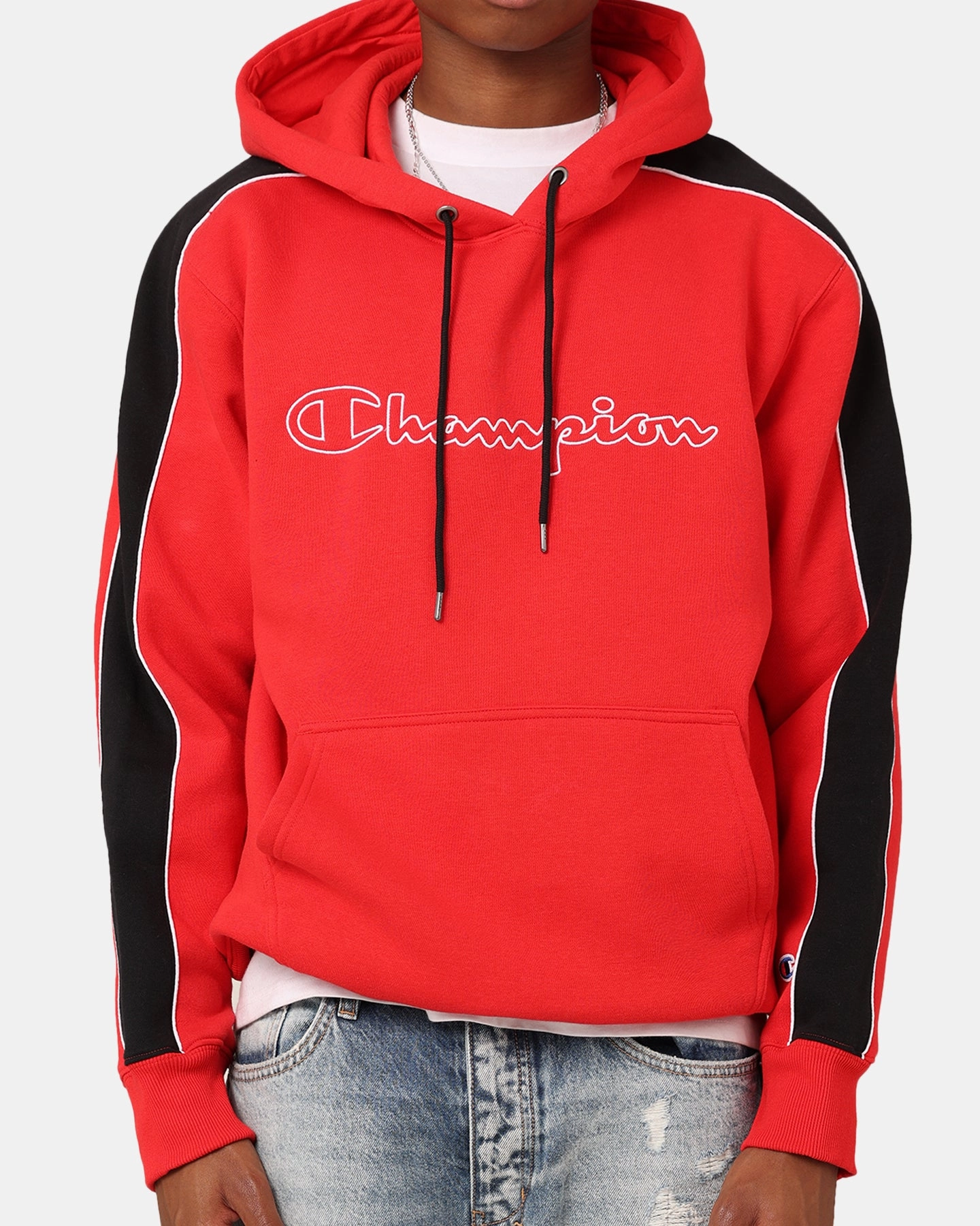 Champion Rochester City Hoodie Black/Scarlet Tweezers