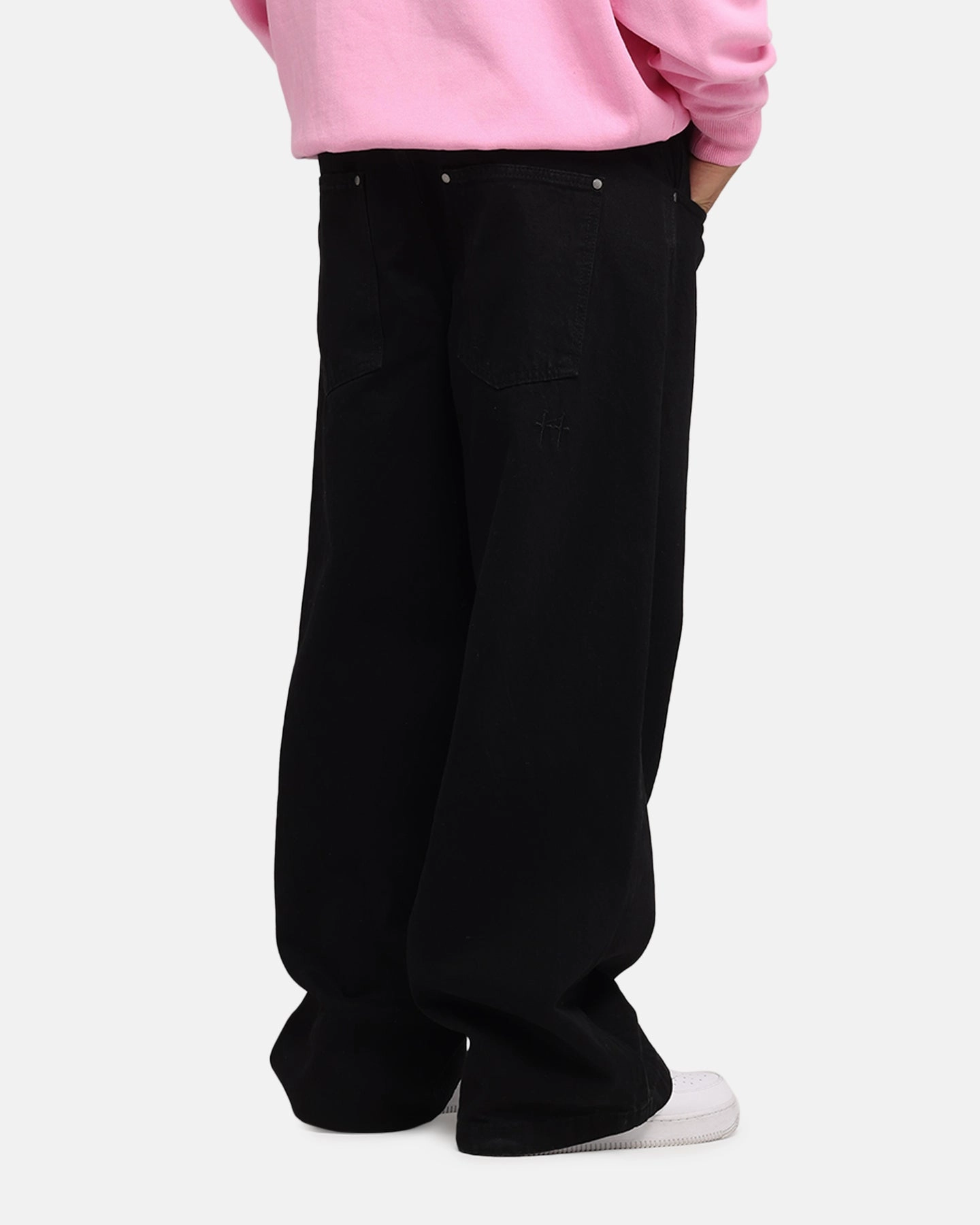 CompressionFitFabric Cotton comfort Saint Morta Amplus Jeans Black Stonewash