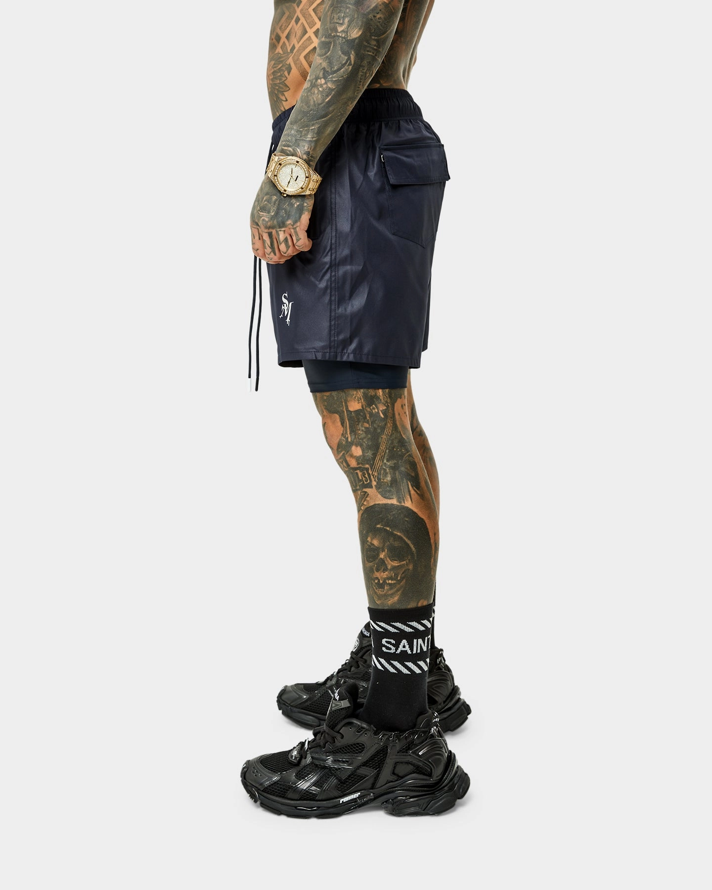 Warm Days Saint Morta Icarus Athletic Shorts Navy