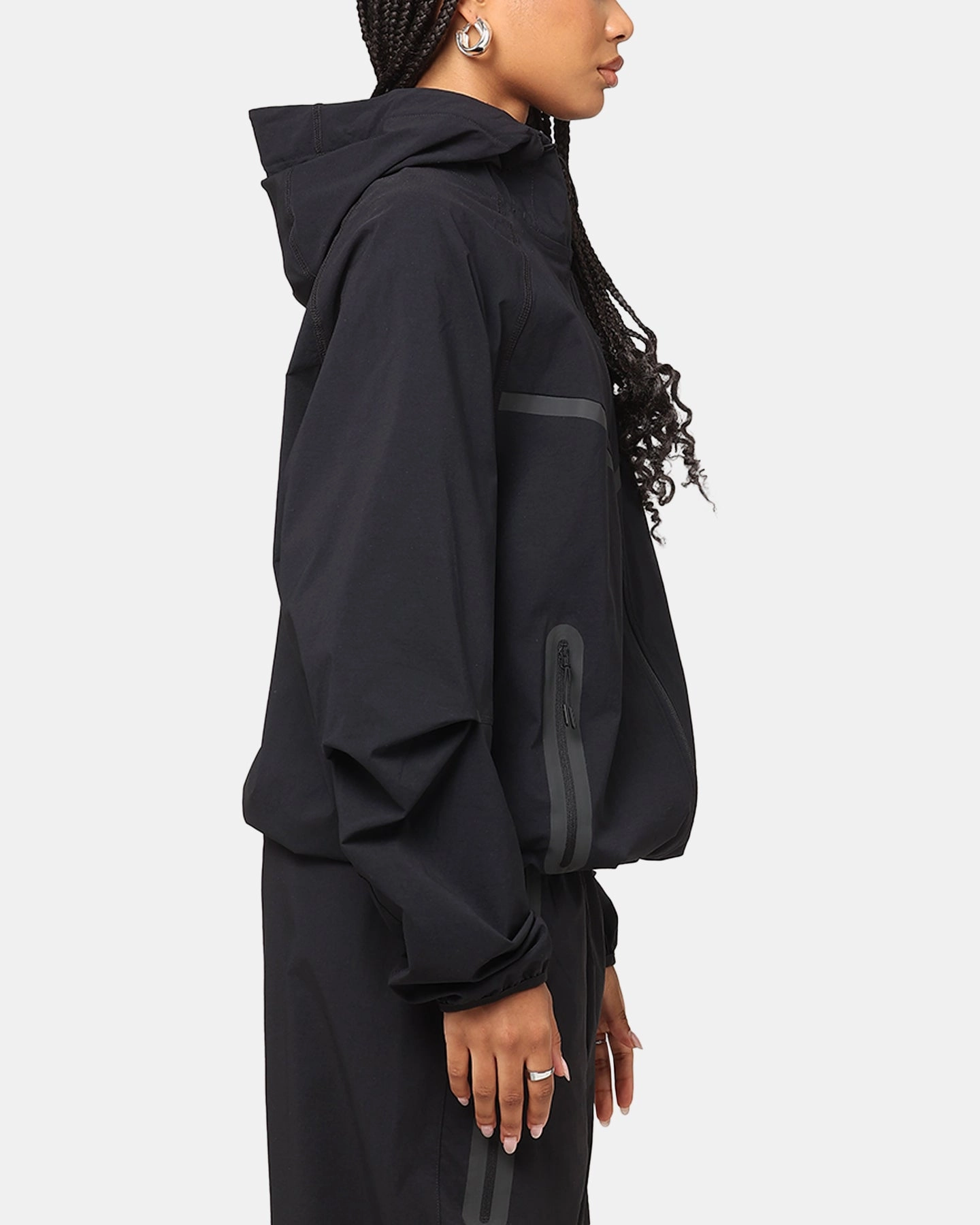 middle aged people All weather Nike Tech Woven Full Zip Jacket Back/Black/Black