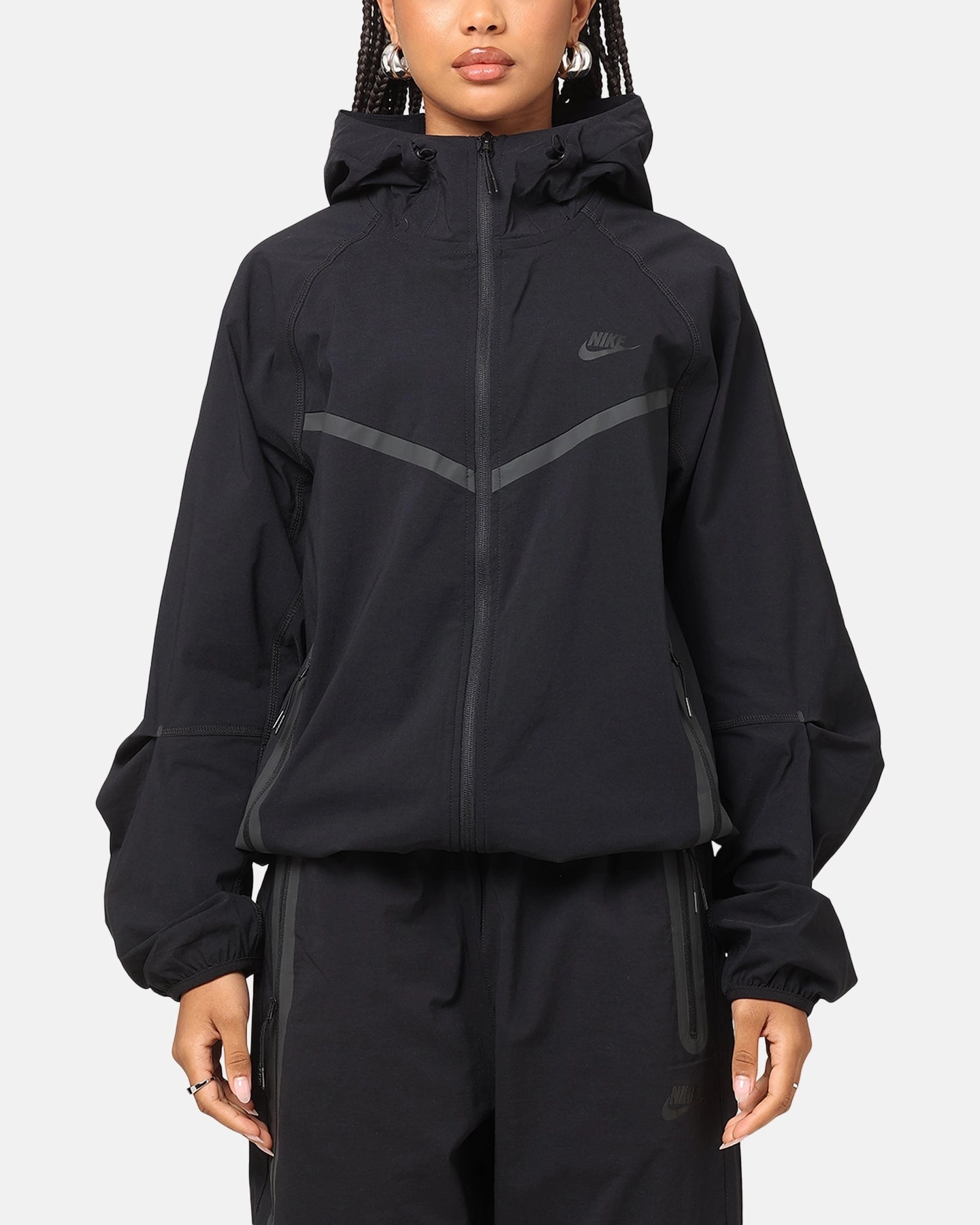 Nike Tech Woven Full Zip Jacket Back/Black/Black Noise Free Fabric
