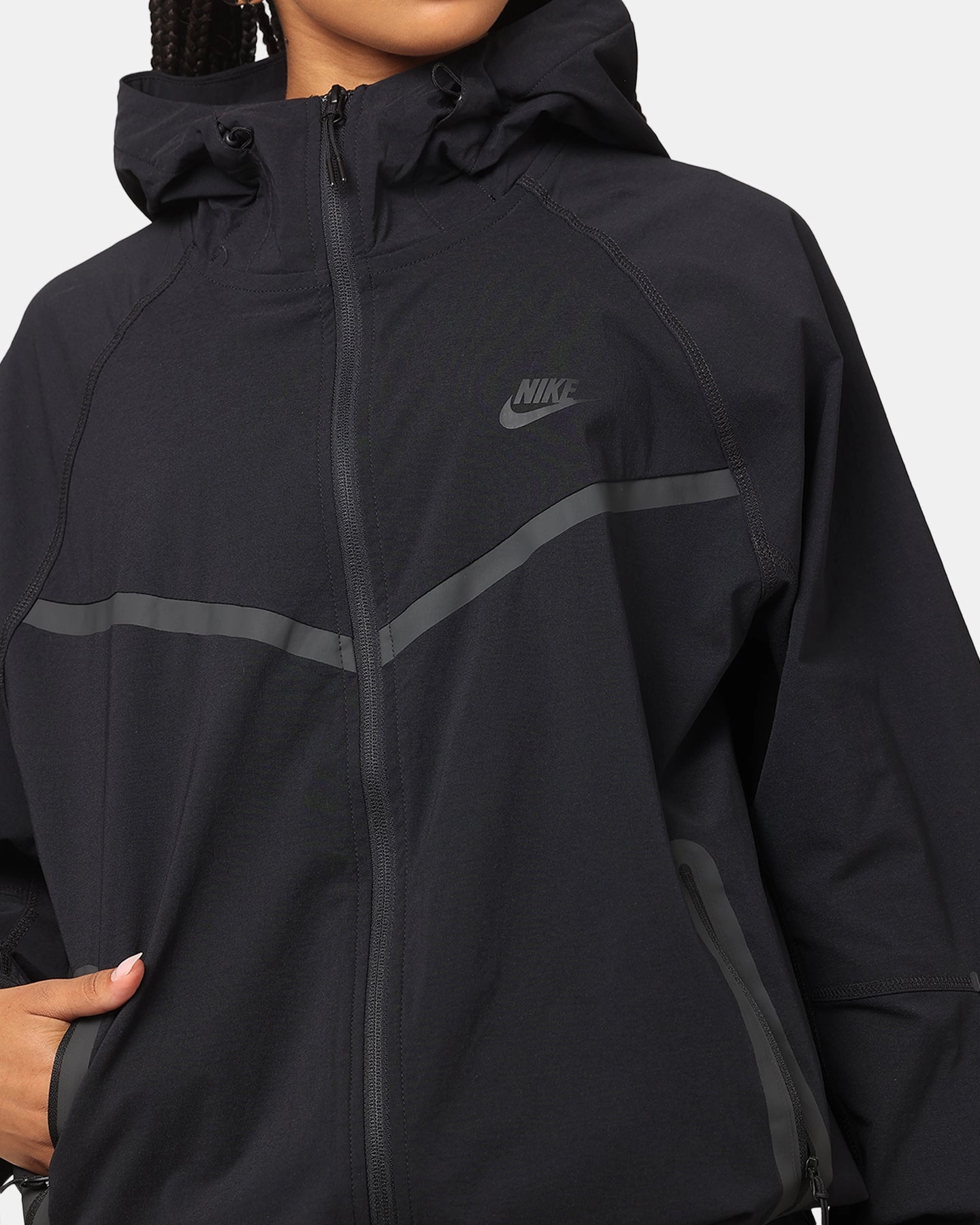 Nike Tech Woven Full Zip Jacket Back/Black/Black FleeceBacking