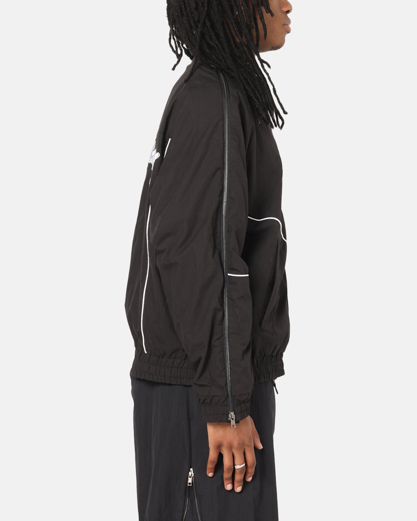 Ed Hardy Zip Track Jacket Black Reflective accents