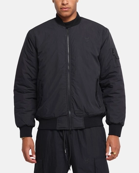 aesthetically pleasing Sustain The Anti Order Anti Essential Oversized Bomber Jacket Black