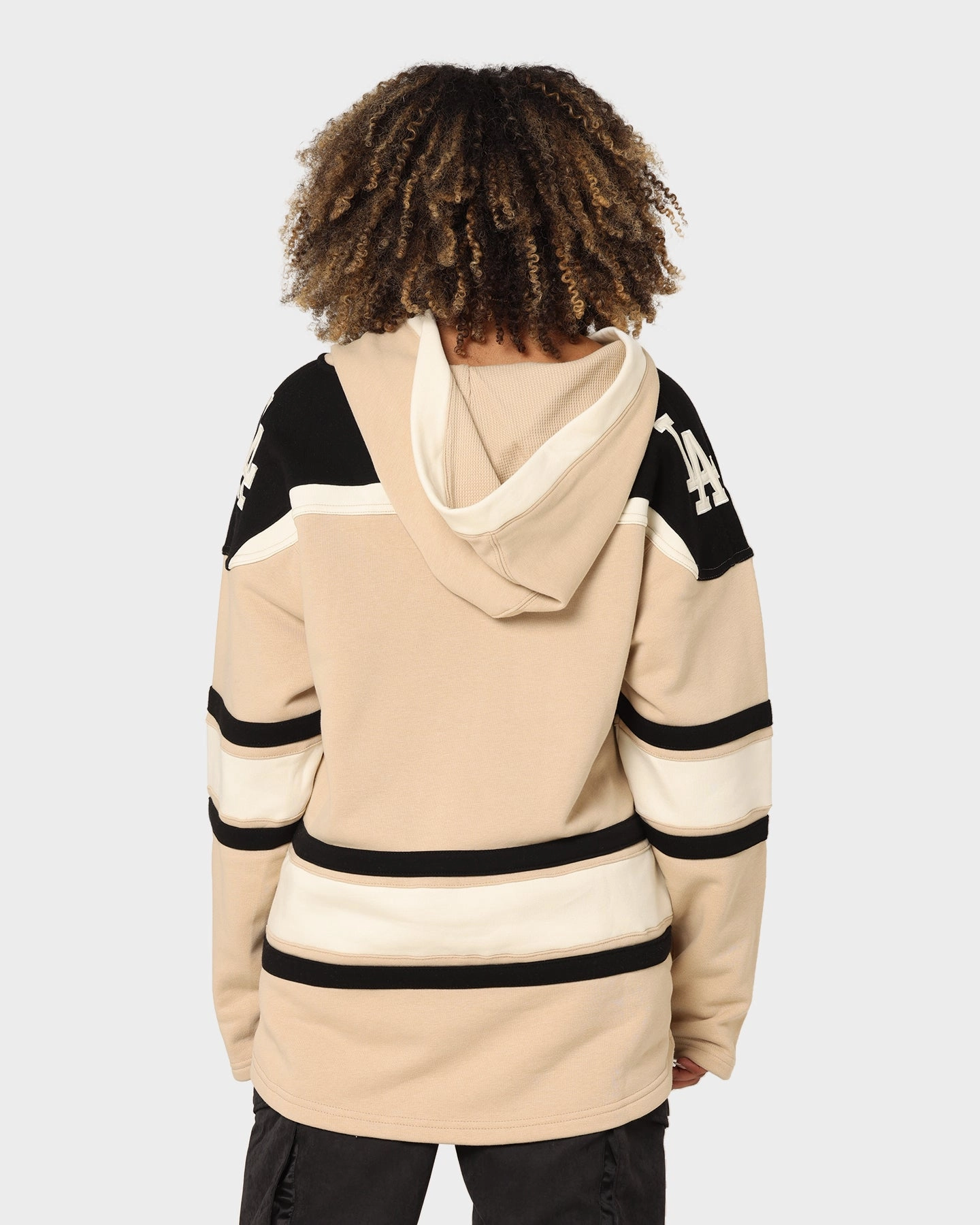 47 Brand Los Angeles Dodgers Superior Lacer Hoodie Khaki Performance Ready