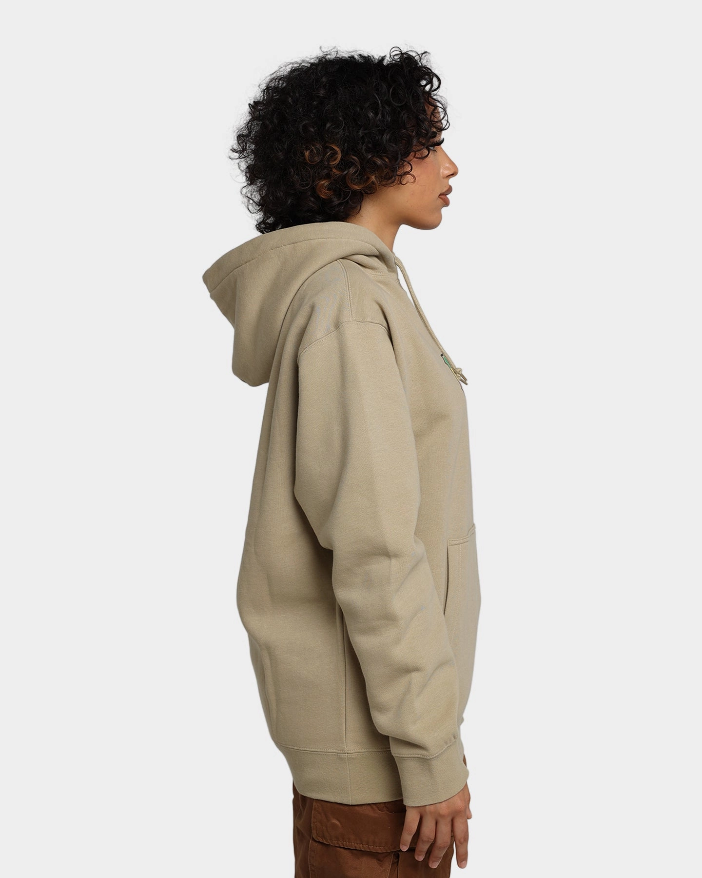 Light Reflective Logos Street Comfort HUF Righteous Pullover Hoodie Tan
