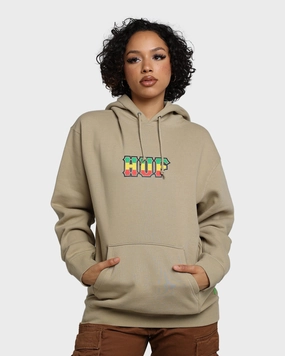 HUF Righteous Pullover Hoodie Tan suitable for school uniforms