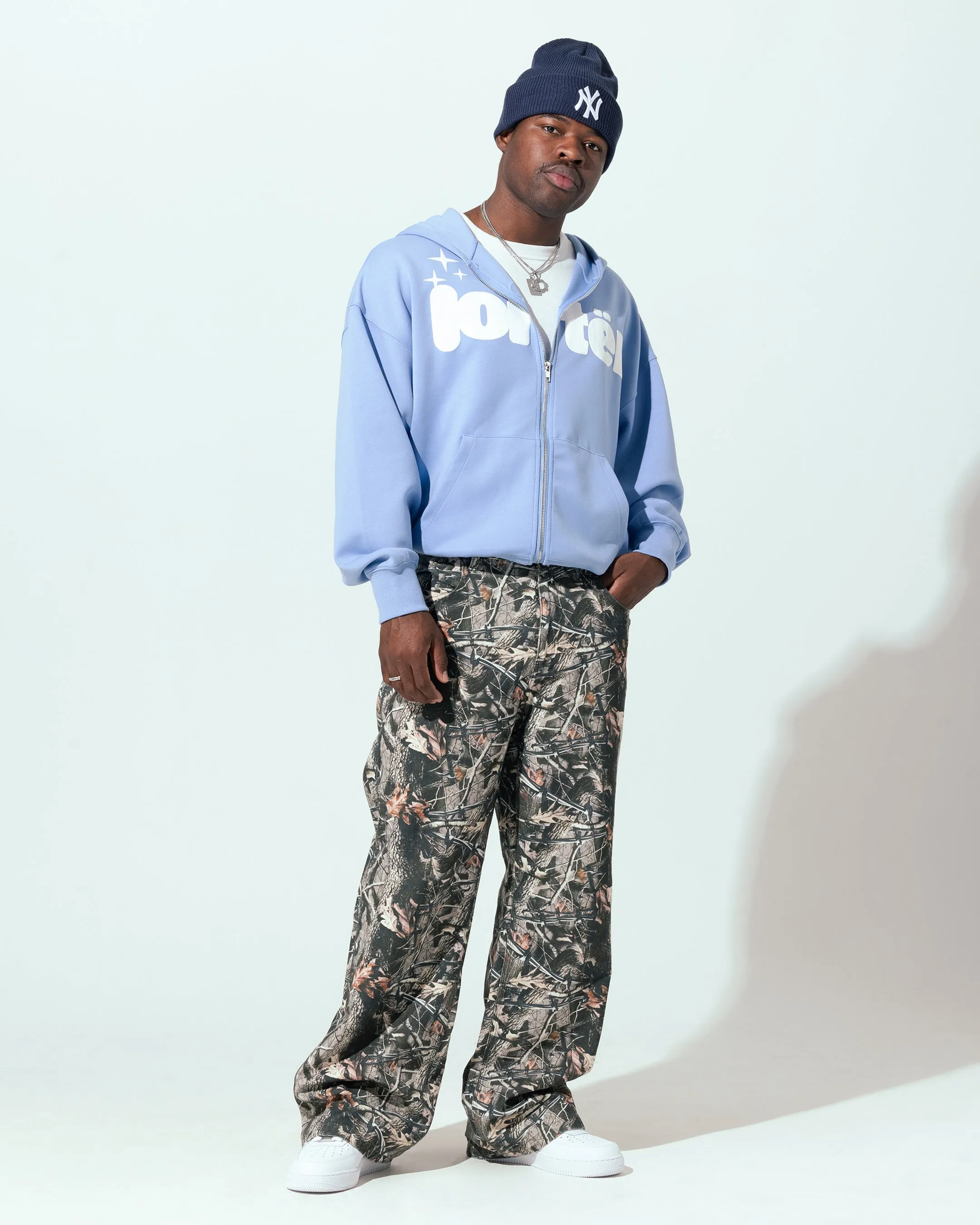 Mascara Loiter Cloud 9 Zip Hoodie Blue