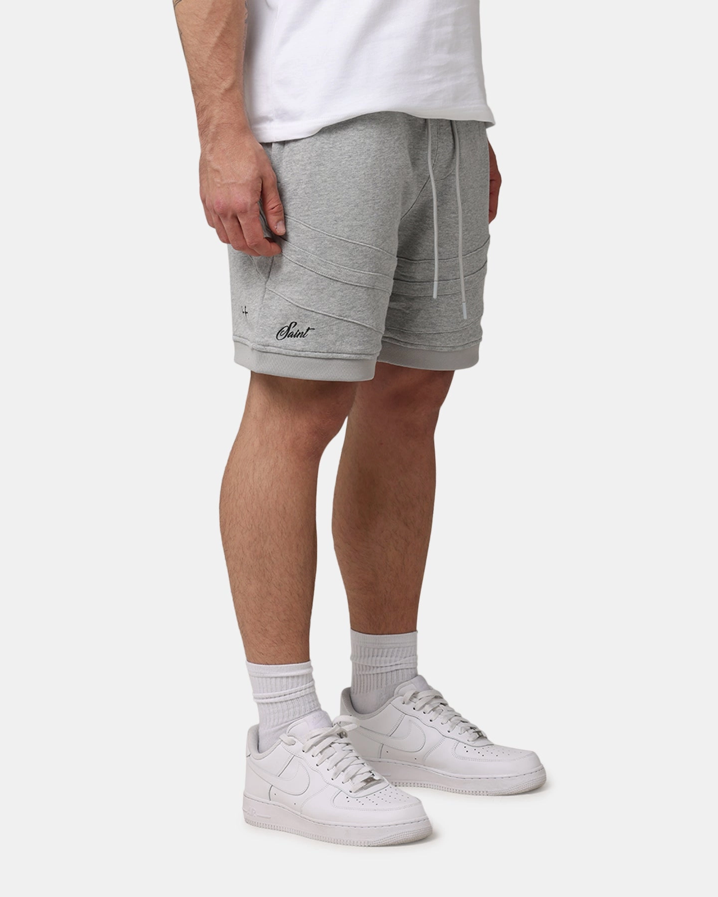 Relaxed Cut Saint Morta Homebase Fleece Shorts Grey Marle