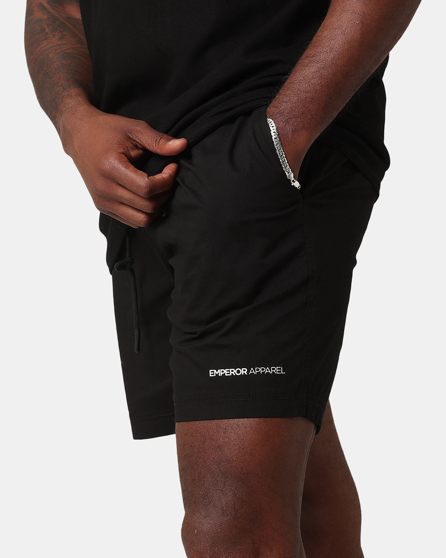Static Free Finish Emperor Apparel Everyday Shorts Black