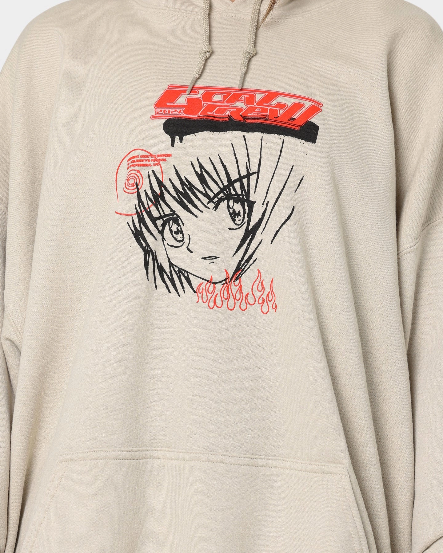 beach bonfire Quilted Inner Layer Goat Crew Sapporo Hoodie Sand